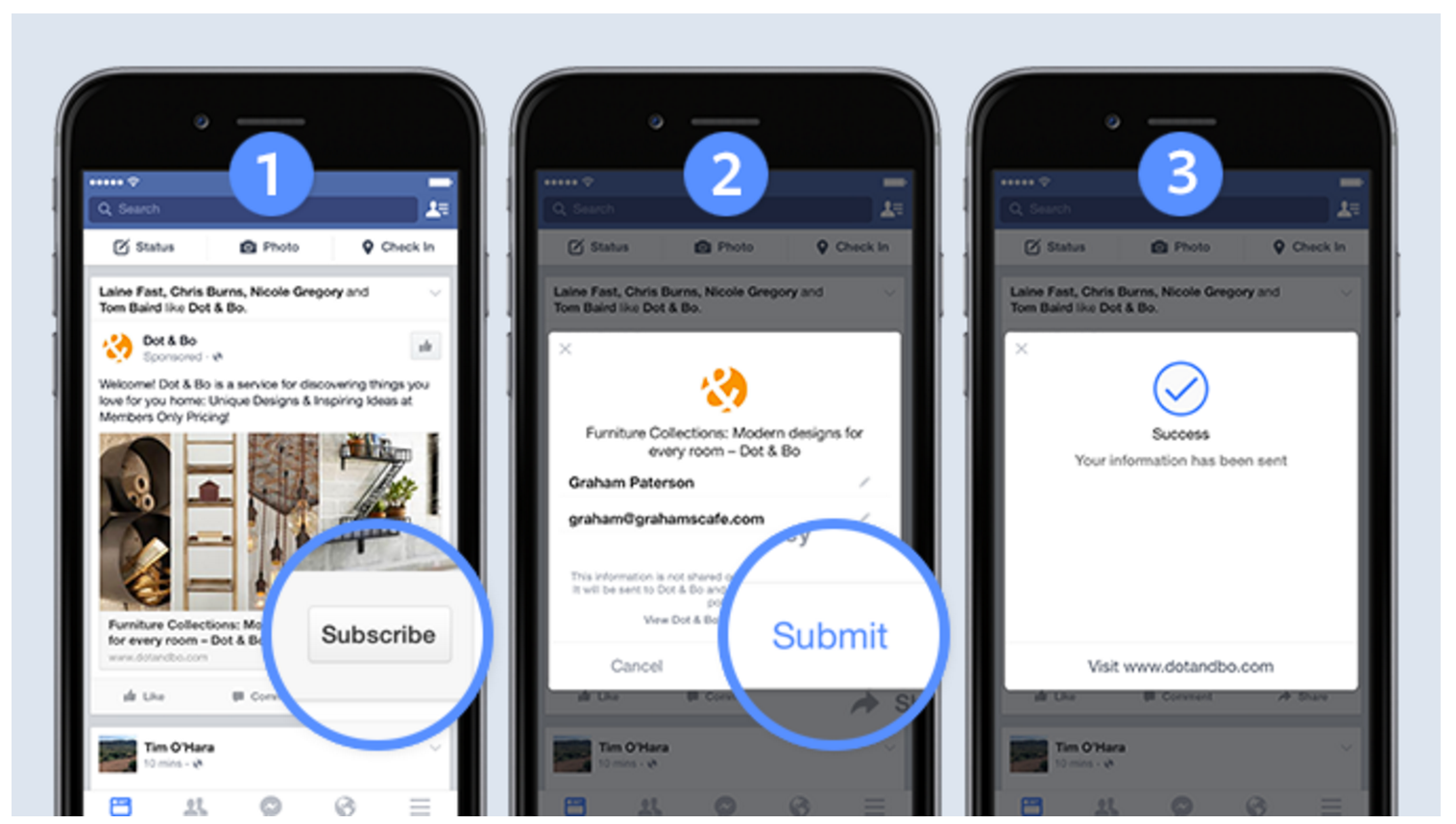 клиентов из Facebook